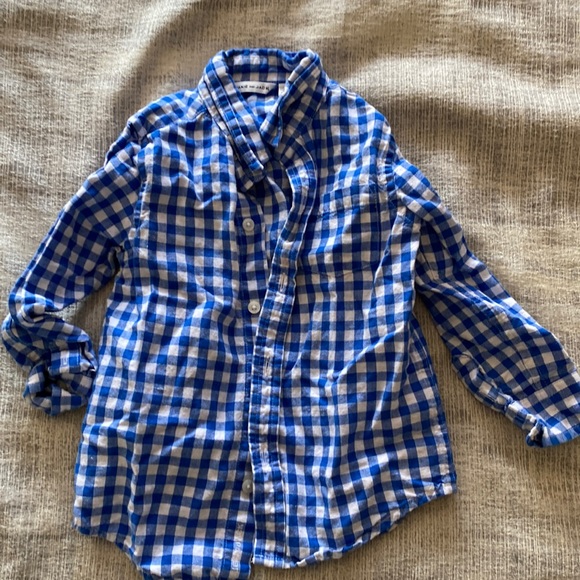 🧸Janie and Jack Button Down Shirt Long Sleeve - Picture 1 of 6